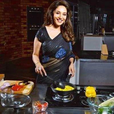 Madhuri Dixit shoots for Food Food Maha challenge.