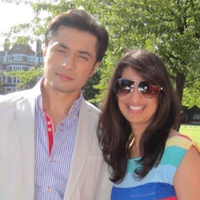 Ali Zafar and Aditi Rao on the sets of `London Paris New York`.