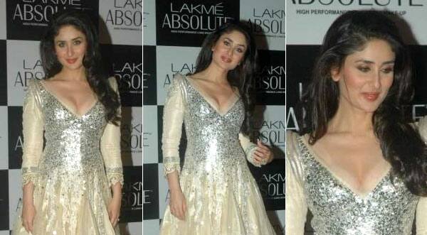 Kareena Kapoor at the Lakme Fashion Week.