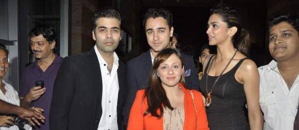 Karan Johar, Imran Khan with his wife Avantika and Deepika Padukone spotted at the Manish Malhotra show.