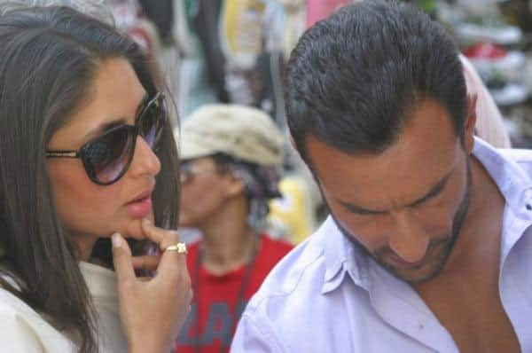 Kareena Kapoor and Saif Ali Khan spotted on the sets of ‘Agent Vinod.’