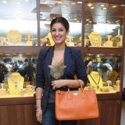 Twinkle Khanna at Neelam's store launch.