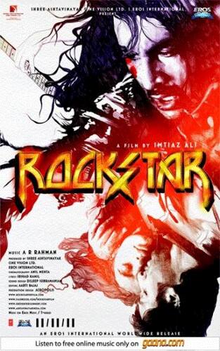 New poster of Ranbir Kapoor starrer `Rockstar`.