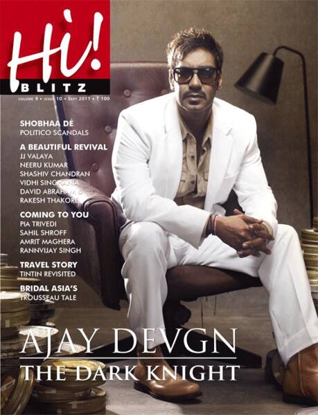 Ajay Devgn on the cover of Hi! Blitz magazine, September 2011.