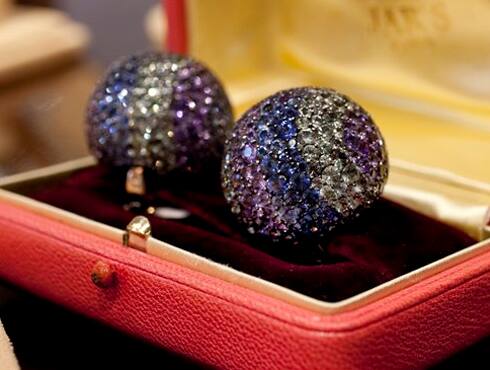 Elizabeth Taylor's diamond and multi-colored sapphire 