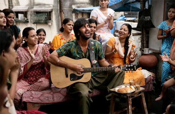 Ranbir Kapoor sings for sex workers in a scene from his upcoming film 'Rockstar'.