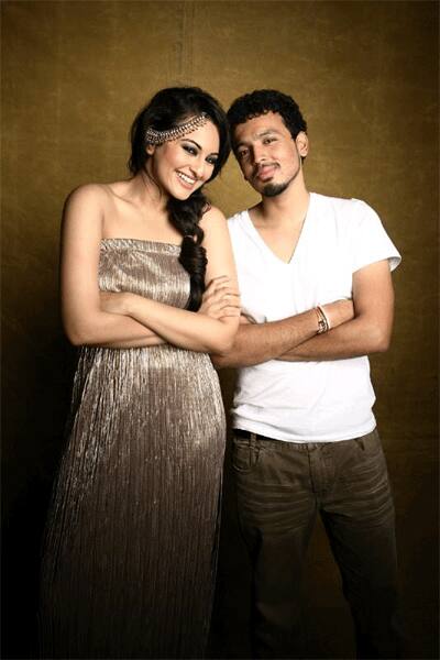 Sonakshi Sinha on the sets of a photoshoot 