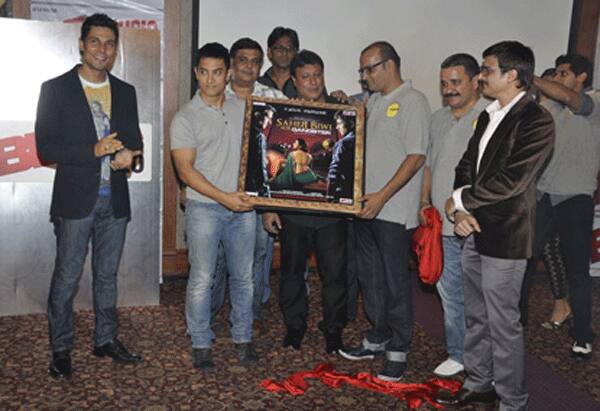 Aamir Khan launches 'Sahib Bibi Aur Gangster' music album.