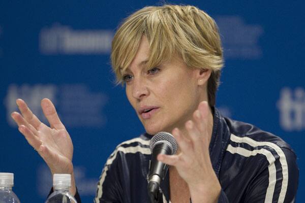 Actress Robin Wright during a press conference for the film 