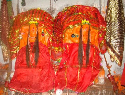 Deities in the temple. 