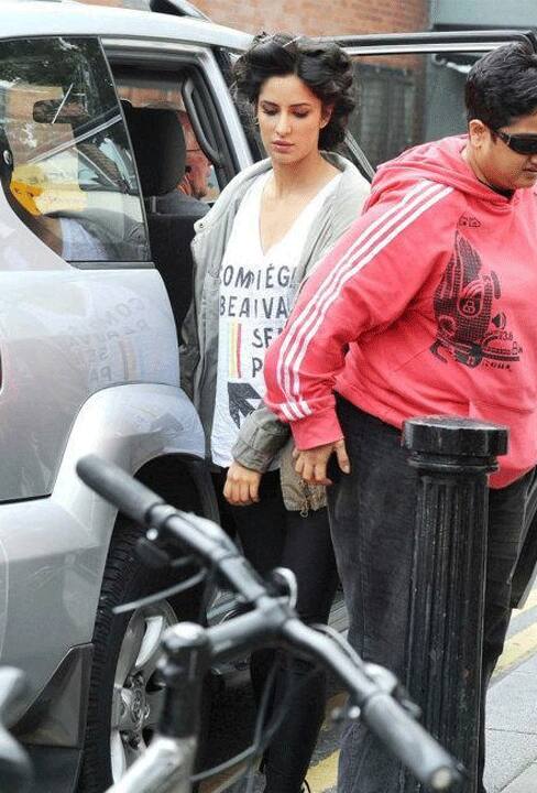 Katrina Kaif shoots for `Ek Tha Tiger` in Dublin.