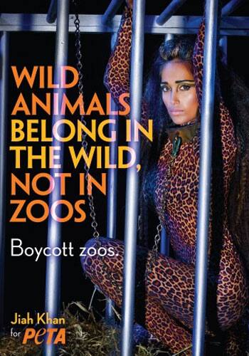 Jiah Khan goes wild in new PETA ad.