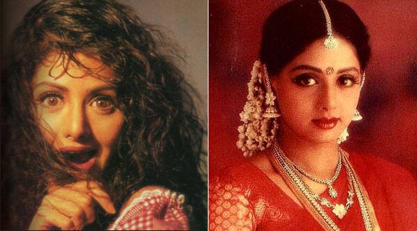 Two dramatically different pictures of eternally beautiful Sridevi by Gautam Rajadhayksha. One as a wild child, the other as a demure traditional woman.