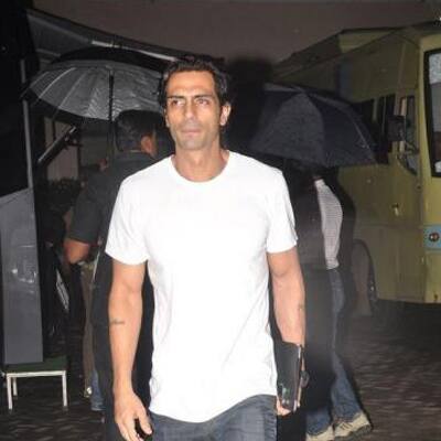 Arjun Rampal spotted outside a studio in Mumbai.