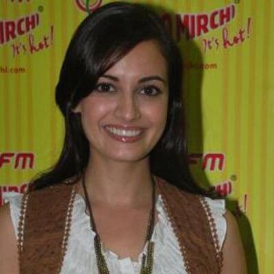 Dia Mirza spotted at a Radio Station for promotion. 