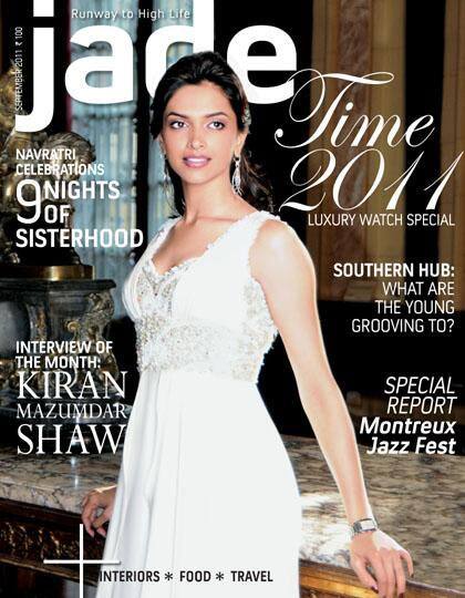 Deepika Padukone on the cover of Jade, September 2011 