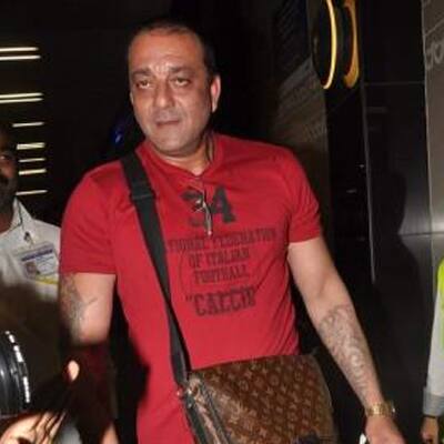 Sanjay Dutt spotted at the airport.