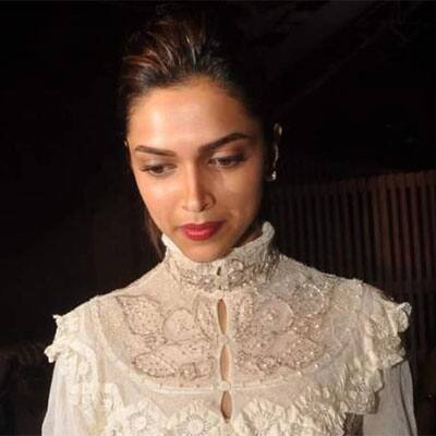 Deepika Padukone at Ranbir Kapoor's birthday bash.