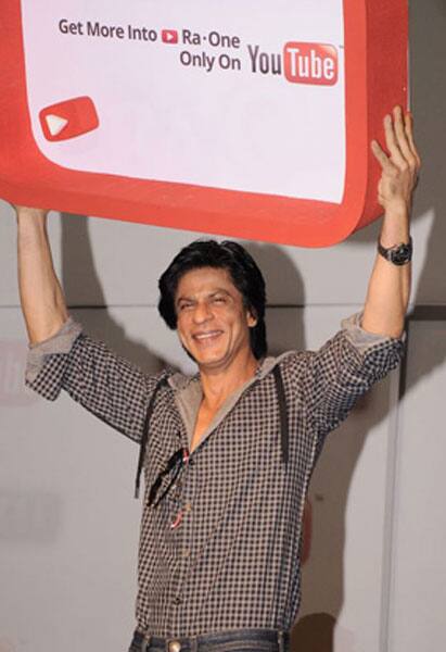 Shah Rukh Khan at ‘RA.One’-YouTube synergy event. 