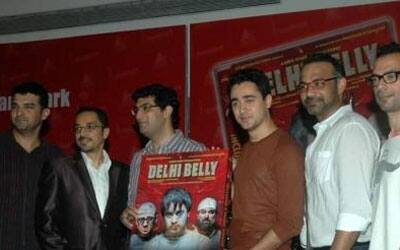 Imran Khan spotted at the launch of ‘Delhi Belly’ DVD.