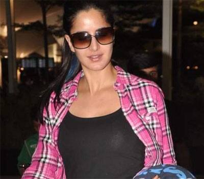 Katrina spotted at Mumbai International aiport.