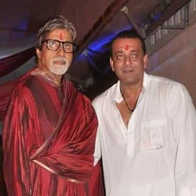 Amitabh Bachchan spotted at Sanjay Dutt’s Mata Ki Chowki.