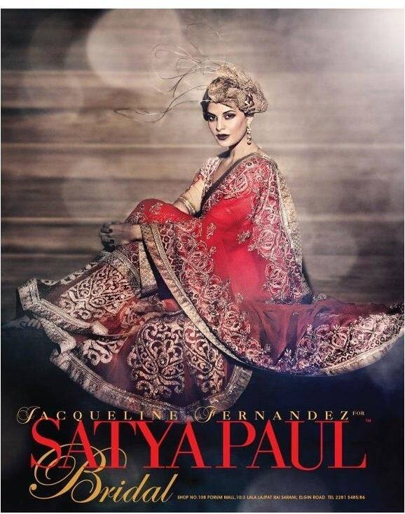 Jacqueline Fernandez's Ad for Satya Paul Bridal.