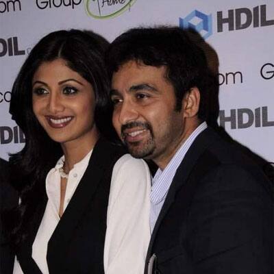 Shilpa Shetty and Raj Kundra spotted at an event in Mumbai.