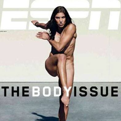 The star goalkeeper for the US women's national soccer team poses nude for the cover of ESPN magazine's annual Body Issue. 