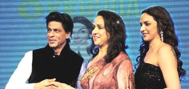 Shah Rukh Khan launched the music of Hema Malini's 'Tell Me O KKhuda' in Mumbai.