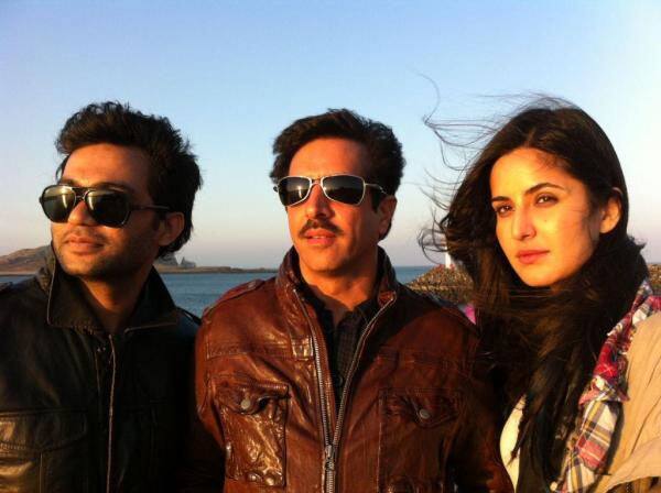 Katrina Kaif and Kabir Khan on the sets of `Ek Tha Tiger`.