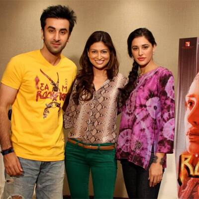 Ranbir Kapoor and Nargis Fakhri promote their film 'Rockstar' in Dubai.