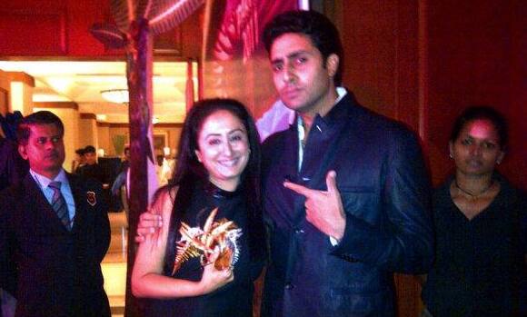 Soon father-to-be Abhishek Bachchan at the Bombay Times party.