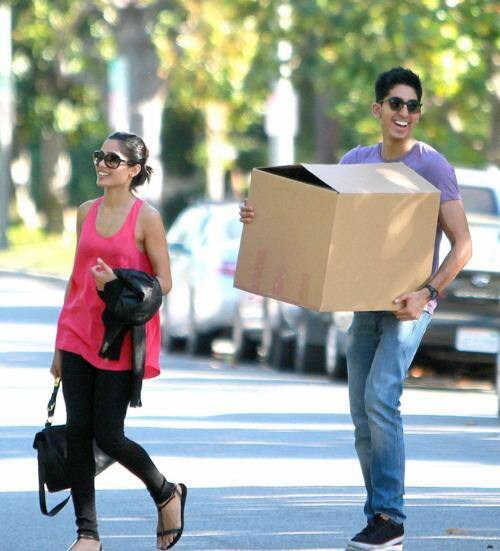 Freida Pinto and Dev Patel move into $1.5m Los Angeles home.