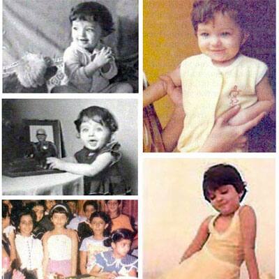 And, this is how Aishwarya used to go about as a toddler. 