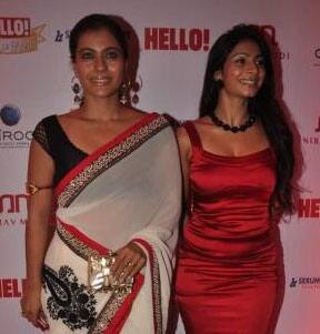 Kajol and sistera-actress Tanisha at the Hello Awards.