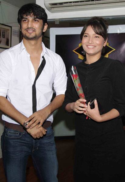 TV stars Sushant Singh Rajput and Ankita Lokhande got in the Asian Variety Show spirit.