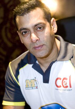 Salman Khan in Dubai for the Celebrity Cricket League.