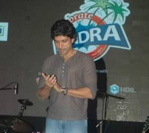 Farhan Akhtar at Celebrate Bandra Concert.