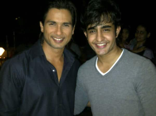 Shahid Kapoor on the sets of an ad shoot.