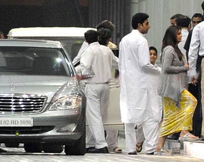 Aishwarya Rai spotted visiting hospital for check up on Saturday.