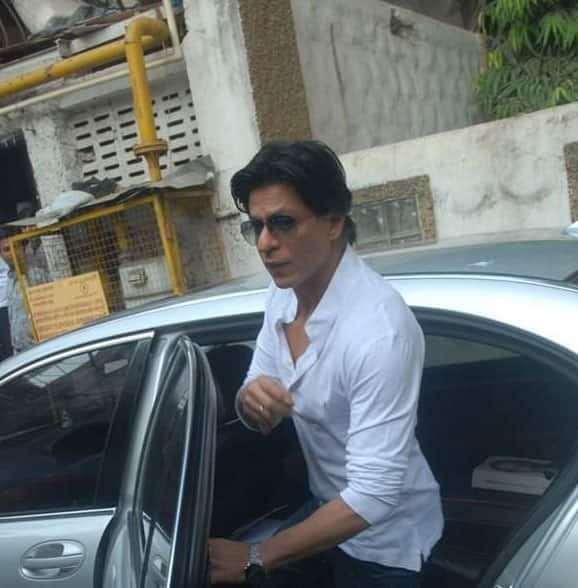 SRK snapped in Mumbai.