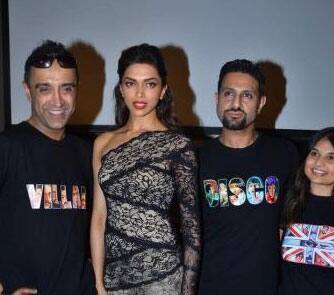 Deepika Padukone at Raj and Pablo's Bollywood T-shirt launch.