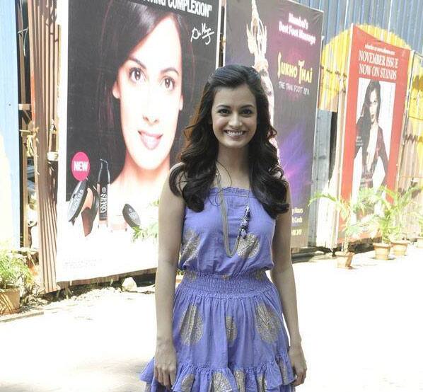 Gorgeous Dia Mirza spotted at a promotion event in Mumbai.