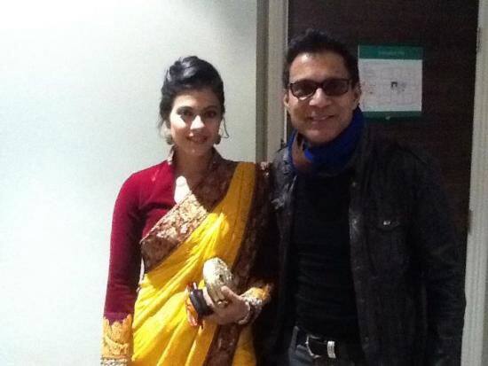 Kajol spotted with her hairdresser Har in London.