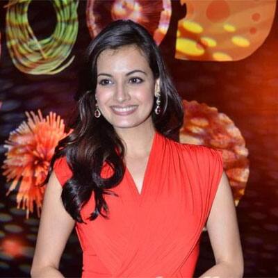 Dia Mirza at the BBC Good Food Guide launch .