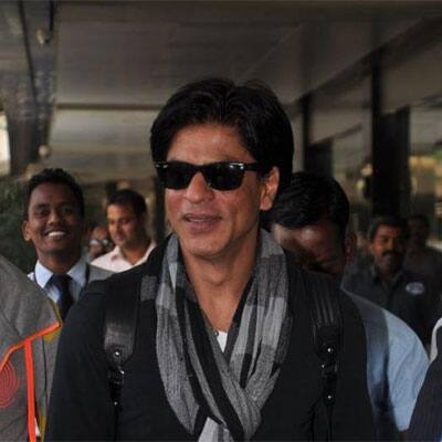 Bollywood superstar Shah Rukh Khan arrives from Germany.