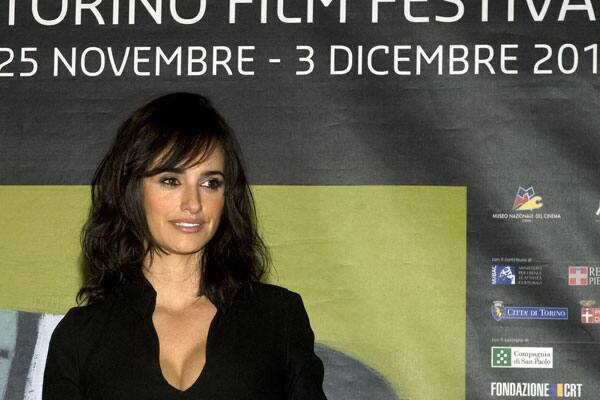 Spanish actress Penelope Cruz poses during the opening of 29° Torino Film Festival in Turin, Italy,