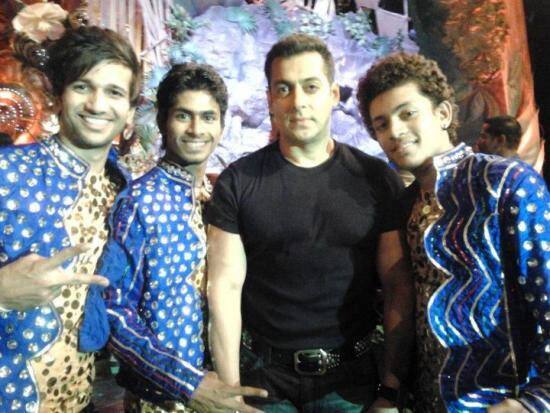 Salman Khan snapped backstage during rehearsals for the Golden Petal Awards 2011.