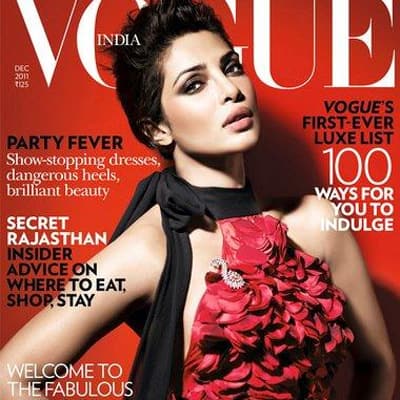 Priyanka Chopra ups the oompth quotient as the cover girl of this month's 'Vogue' magazine.